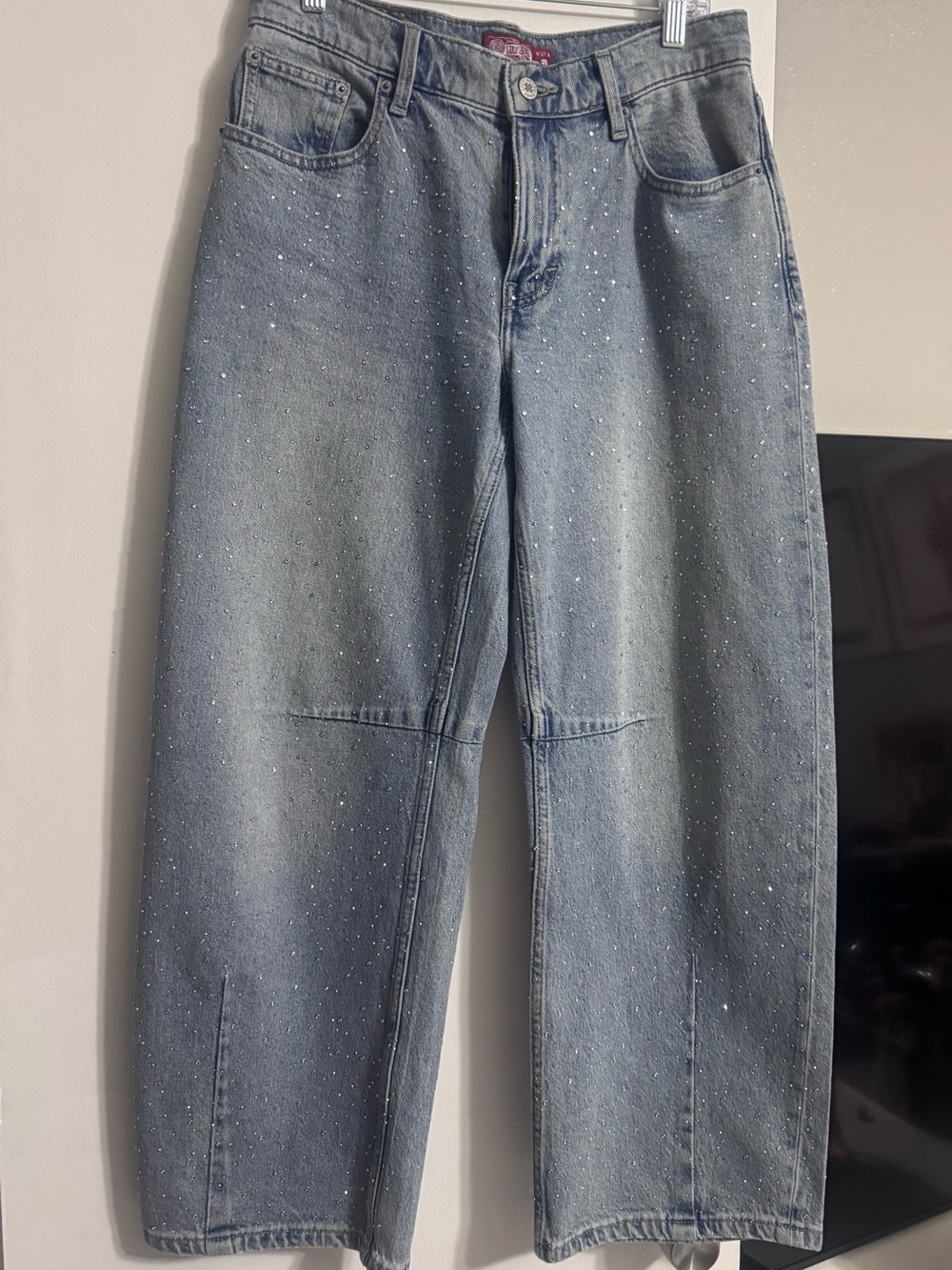 Lucky Brand Women’s Barrel Rhinestone Jeans